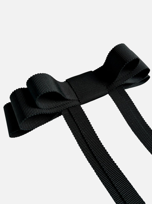 Black Grosgrain Hair Bow