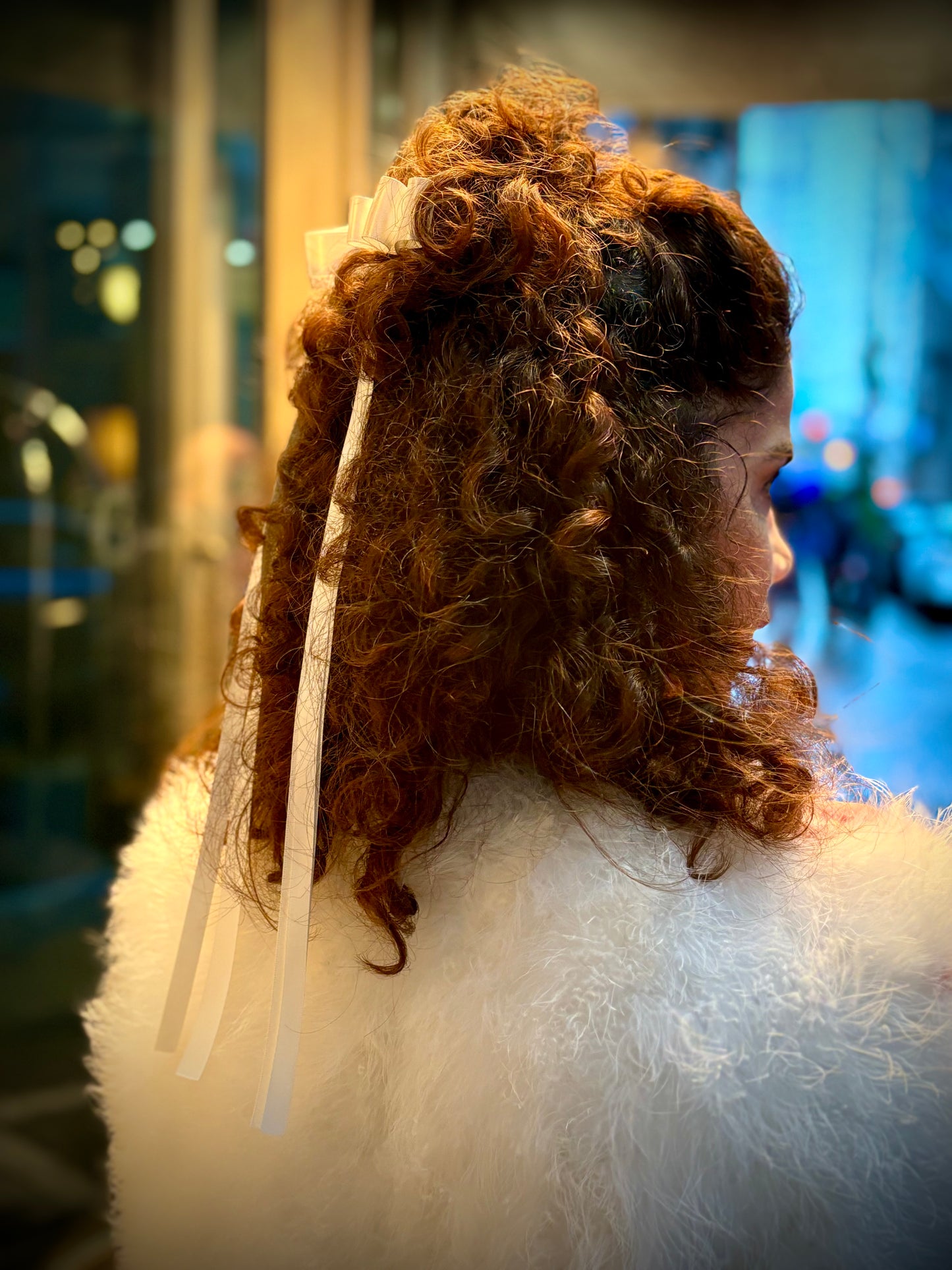 Black Satin Hair Bow