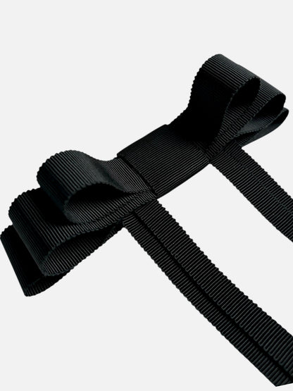 Black Grosgrain Hair Bow