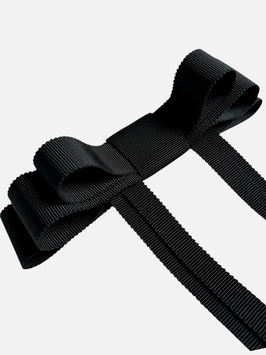 Black Grosgrain Hair Bow
