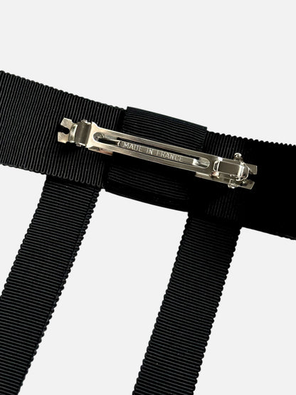 Black Grosgrain Hair Bow