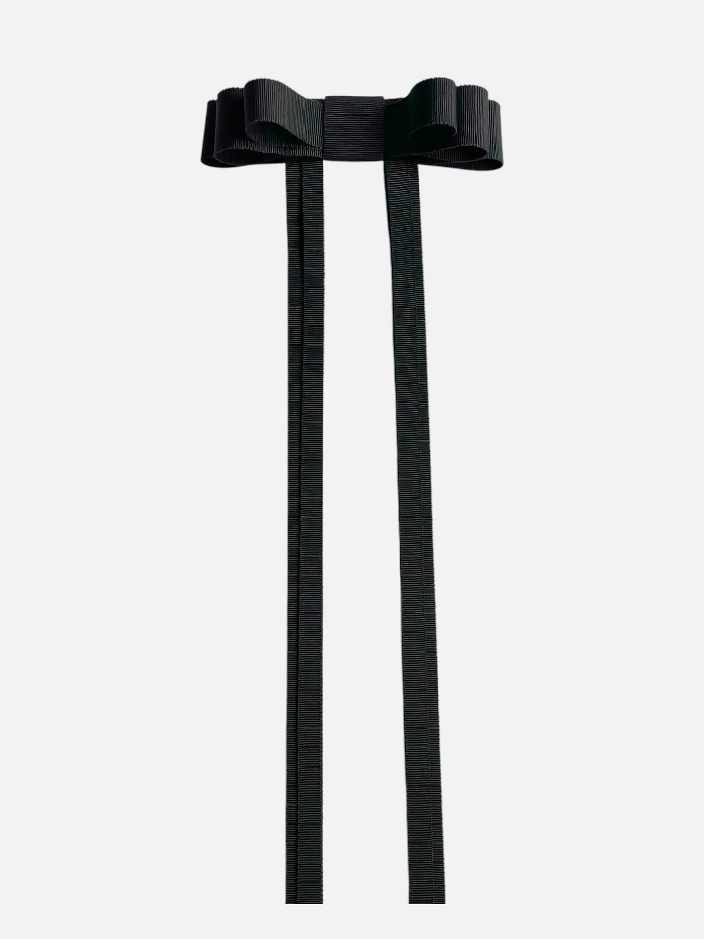 Black Grosgrain Hair Bow