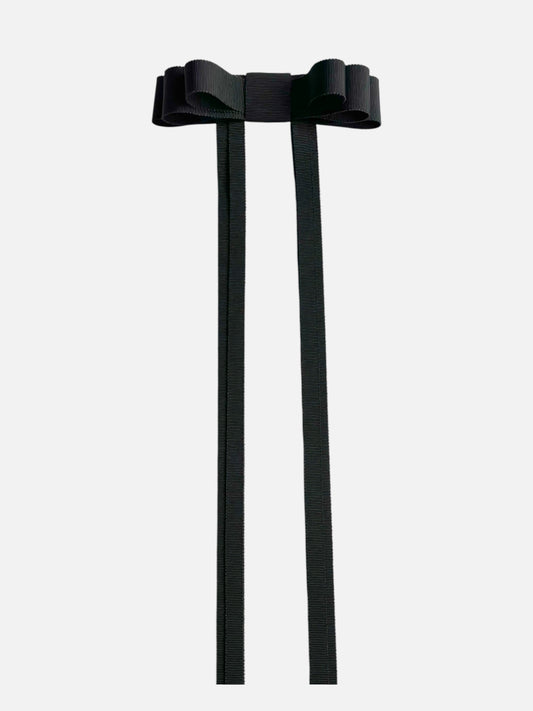 Black Grosgrain Hair Bow