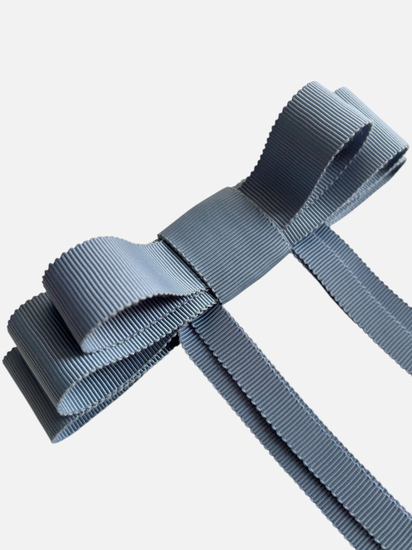 Bridal Blue Grosgrain Hair Bow