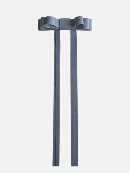 Bridal Blue Grosgrain Hair Bow