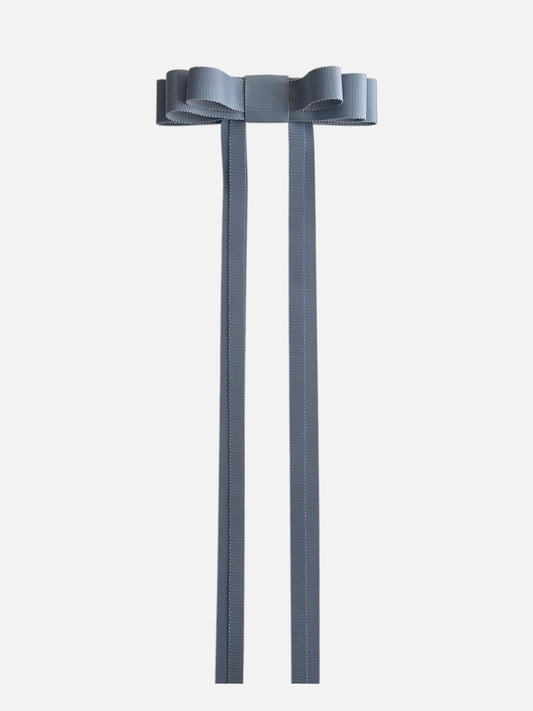 Bridal Blue Grosgrain Hair Bow