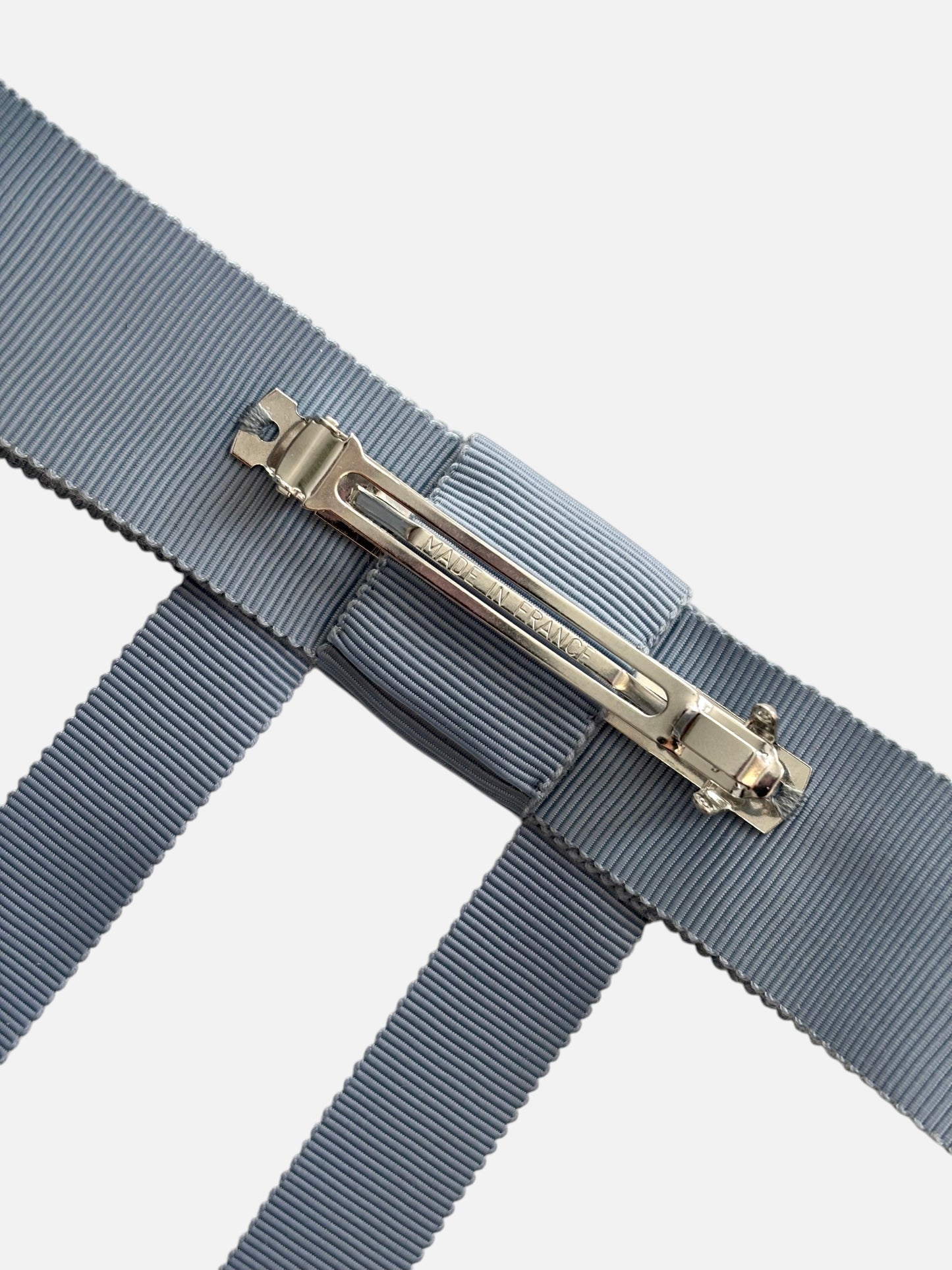 Bridal Blue Grosgrain Hair Bow