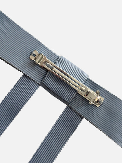 Bridal Blue Grosgrain Hair Bow